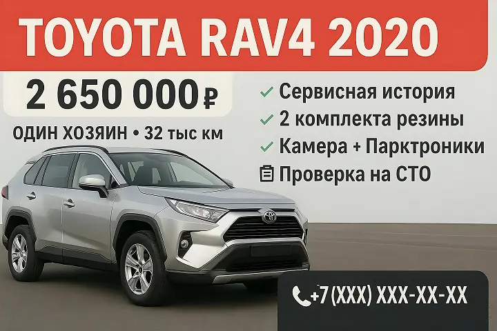 Create Infographics for Avito Ads