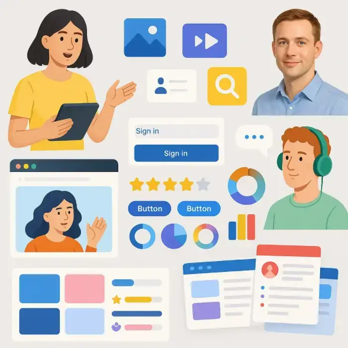 Grafiche e Illustrazioni per Siti Web